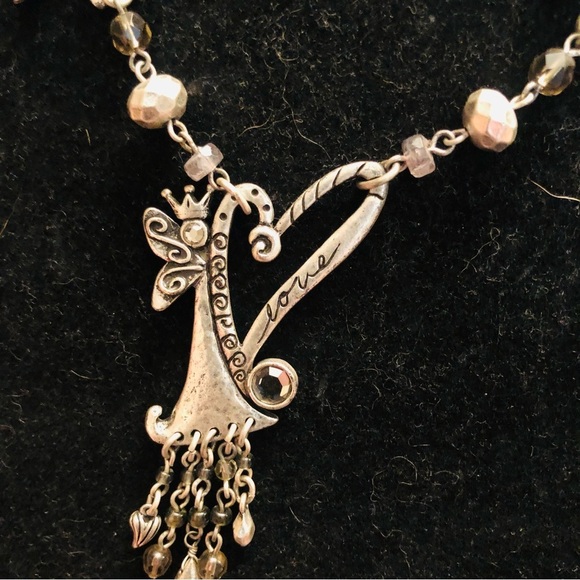 Chico’s silvertone Angel necklace NWOT - Picture 5 of 8